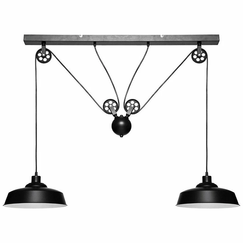 Nouveau 🔔 Suspension double métal L120 Ezio noir Atmosphera - Noir 🔔 3 Nouveau 🔔 Suspension double métal L120 Ezio noir Atmosphera - Noir 🔔