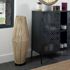 Meilleur prix 🌟 Lampadaire cordage H83 Aissa Atmosphera - Naturel clair 🔔 -Atmosphera Soldes 3560237548678 5