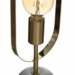 Budget 😉 Atmosphera Lampe à poser en métal doré et base effet marbre H 44 cm 😉 -Atmosphera Soldes 3560237548753 5