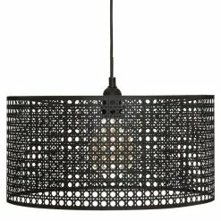 Nouveau 🧨 Suspension cannage noir Katel D38 Atmosphera - Noir ✔️