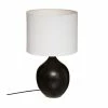 Grosses soldes 🎉 Atmosphera Lampe à poser en Céramique Noire et Abat jour Blanc H 51.5 cm ✔️ -Atmosphera Soldes 3560237548814 1