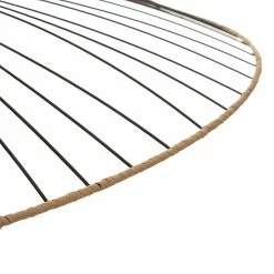 Remise ⭐ Suspension métal et rotin Alara D69 Atmosphera - Noir 🥰 -Atmosphera Soldes 3560237548821 5