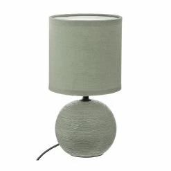 Tout neuf 🔔 Atmosphera Lampe en Céramique Pied Boule striée Vert Kaki H 24.5 cm 😍 -Atmosphera Soldes 3560237586182 1