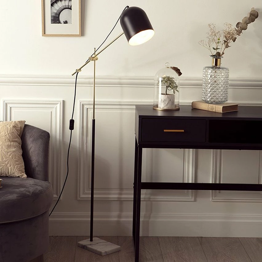 Meilleur prix ❤️ Lampadaire articulé Suite noir et doré Atmosphera - Noir 😍 4 Meilleur prix ❤️ Lampadaire articulé Suite noir et doré Atmosphera - Noir 😍 – Image 2