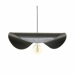 Remise 🥰 Atmosphera Luminaire Suspension en Métal noir 52 x 47 cm 💯