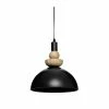 Remise 🔥 Atmosphera Luminaire Suspension en Métal Bleu et Bois D 31 cm ❤️ -Atmosphera Soldes 3560237586434 1