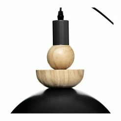 Remise 🔥 Atmosphera Luminaire Suspension en Métal Bleu et Bois D 31 cm ❤️ -Atmosphera Soldes 3560237586434 3