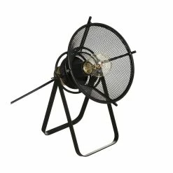 Meilleure affaire 😀 Atmosphera Lampe à poser en Métal Noir H 31 cm 🎁