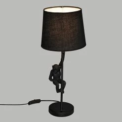Grosses soldes 👏 Lampe singe noir H49 Atmosphera - Noir 🧨 -Atmosphera Soldes 3560237586700 3