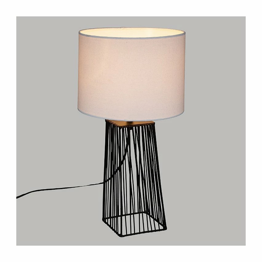 Tout neuf 🥰 Atmosphera Lampe à poser en métal Noir et abat-jour Blanc H 46 cm 😀 4 Tout neuf 🥰 Atmosphera Lampe à poser en métal Noir et abat-jour Blanc H 46 cm 😀 – Image 2