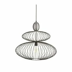 Coupon ✔️ Atmosphera Luminaire Suspension en Métal Noir D 58 cm 🎁