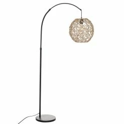 Meilleure vente 👍 Lampadaire arc Raahé naturel H180 Atmosphera turel 🧨