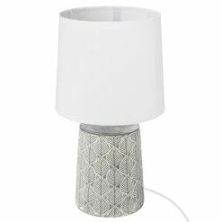Offres 👍 Atmosphera Lampe À Poser "Zébra" 35cm Gris 🔔