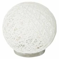 Promo 🧨 Atmosphera Lampe à Poser Papier "Boule" 20cm Blanc 😉