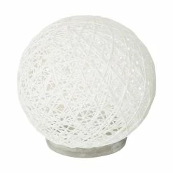 Promo 🧨 Atmosphera Lampe à Poser Papier "Boule" 20cm Blanc 😉 -Atmosphera Soldes 3560238320907 3