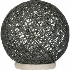 Promo 🧨 Atmosphera Lampe à Poser Papier "Boule" 20cm Blanc 😉 -Atmosphera Soldes 3560238320914 1