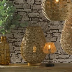 Le moins cher 🎁 Atmosphera Lampe à Poser Métal & Papier "Été" 55cm Naturel 😍 -Atmosphera Soldes 3560238333150 3