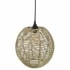 Grosses soldes 👏 Atmosphera Lampe Suspension Vintage "Boule" 33cm Naturel 🎉
