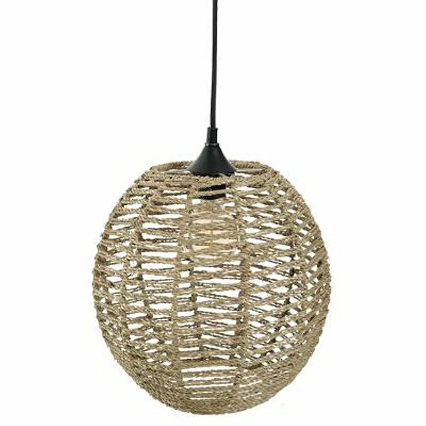 Grosses soldes 👏 Atmosphera Lampe Suspension Vintage "Boule" 33cm Naturel 🎉 3 Grosses soldes 👏 Atmosphera Lampe Suspension Vintage "Boule" 33cm Naturel 🎉