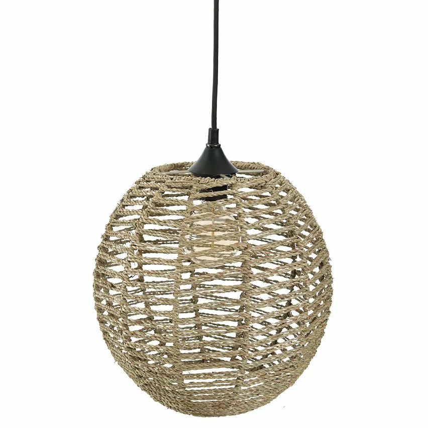 Grosses soldes 👏 Atmosphera Lampe Suspension Vintage "Boule" 33cm Naturel 🎉 5 Grosses soldes 👏 Atmosphera Lampe Suspension Vintage "Boule" 33cm Naturel 🎉 – Image 3