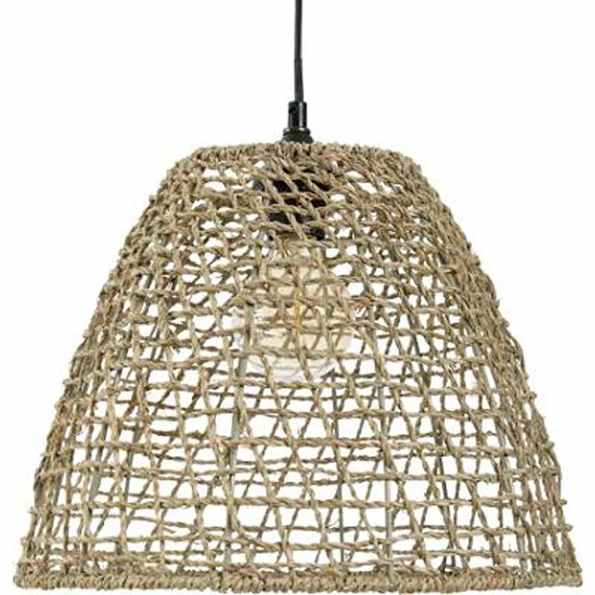 Remise 💯 Atmosphera Lampe Suspension Vintage "Cône" 33cm Naturel 🌟 4 Remise 💯 Atmosphera Lampe Suspension Vintage "Cône" 33cm Naturel 🌟 – Image 2