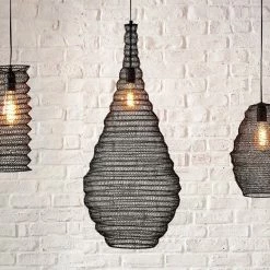 Promo 🔔 Suspension mailles H82 Ali noir Atmosphera - Noir 👏 -Atmosphera Soldes 3560238662168 4