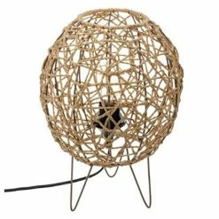 Tout neuf đ Atmosphera Lampe Boule Ă Poser "Raahe" 26cm Naturel đ
