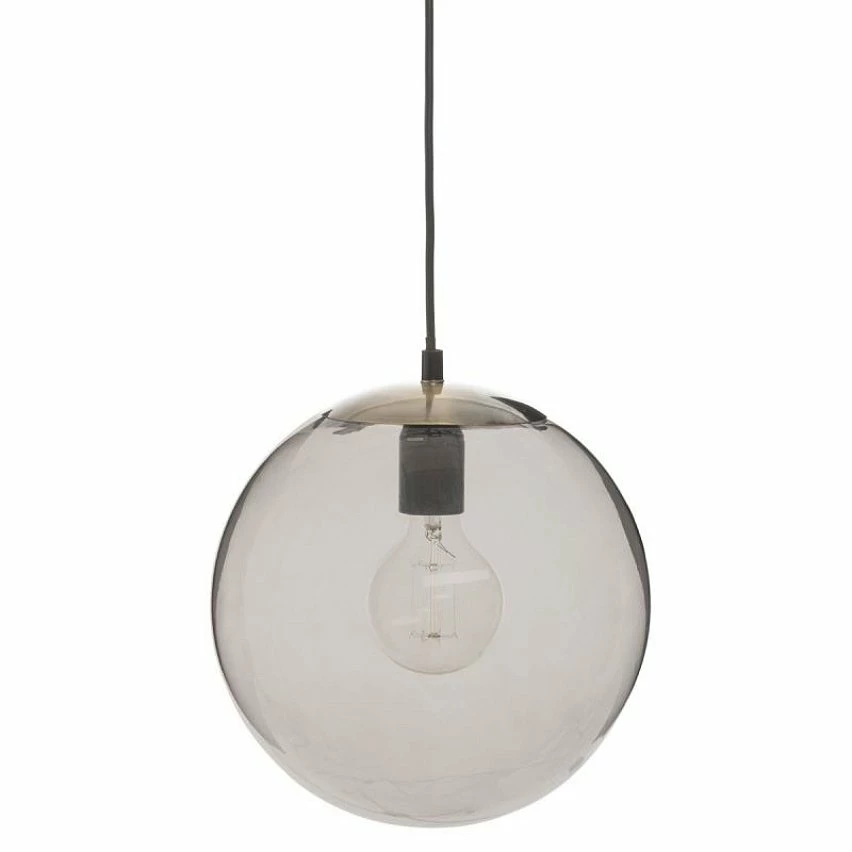 Promo đ Atmosphera Lampe Suspension en Verre FumĂ© "Boule" 25cm Gris đ„° 3 Promo đ Atmosphera Lampe Suspension en Verre FumĂ© "Boule" 25cm Gris đ„°