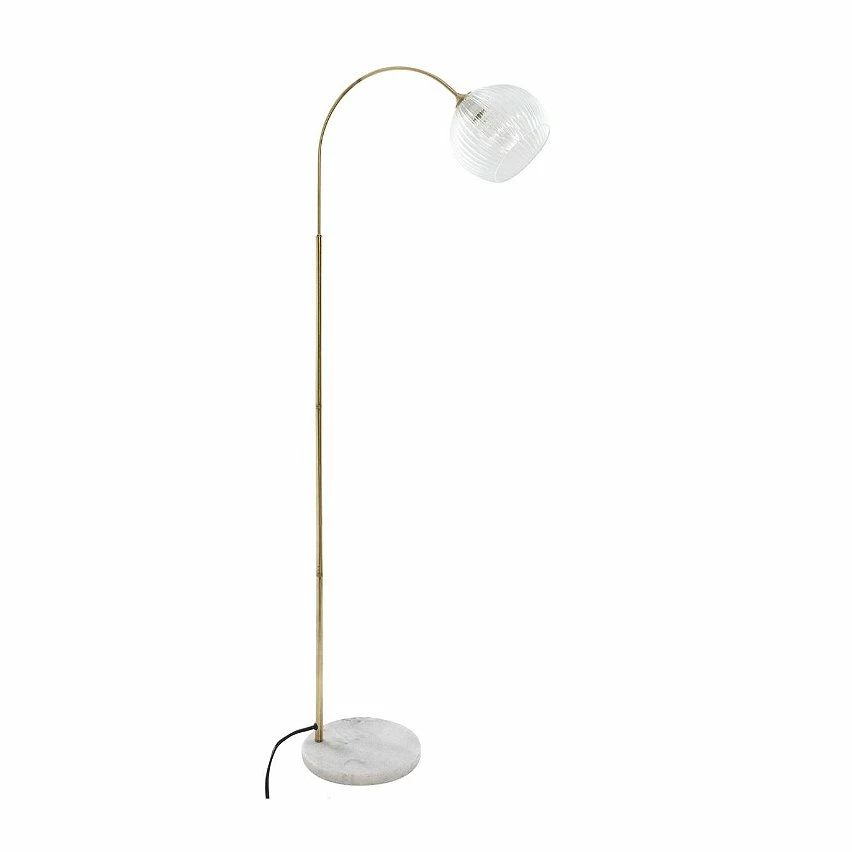 Budget 🔔 Atmosphera Lampadaire en Verre Pied en métal Base en Marbre H 150 cm ❤️ 3 Budget 🔔 Atmosphera Lampadaire en Verre Pied en métal Base en Marbre H 150 cm ❤️