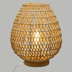 Nouveau ⭐ Atmosphera Lampe à Poser Métal & Papier "Etel" 35cm Naturel 😍 -Atmosphera Soldes 3560238704134 2