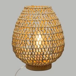 Nouveau ⭐ Atmosphera Lampe à Poser Métal & Papier "Etel" 35cm Naturel 😍 -Atmosphera Soldes 3560238704134 4