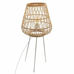 Meilleure vente ✔️ Atmosphera Lampadaire Trépied Bambou "Ritual" 76cm Naturel 🧨