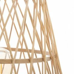 Meilleure vente ✔️ Atmosphera Lampadaire Trépied Bambou "Ritual" 76cm Naturel 🧨 -Atmosphera Soldes 3560238704158 3