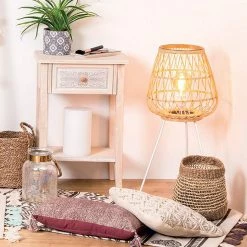 Meilleure vente ✔️ Atmosphera Lampadaire Trépied Bambou "Ritual" 76cm Naturel 🧨 -Atmosphera Soldes 3560238704158 4