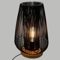 Grosses soldes ⌛ Atmosphera Lampe à Poser Design en Métal "Noda" 40cm Noir 😍 -Atmosphera Soldes 3560238704370 4