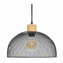 Les meilleures critiques de ⭐ Atmosphera Luminaire Suspension en Métal Noir et Bois D 30 cm 👏
