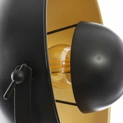 Sortie 👏 Lampe à poser loft noir Lahti Atmosphera - Noir 🔔 -Atmosphera Soldes 3560238704684 3