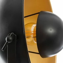 Sortie 👏 Lampe à poser loft noir Lahti Atmosphera - Noir 🔔 -Atmosphera Soldes 3560238704684 5