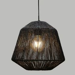 Sortie 🌟 Atmosphera Lampe Suspension Métal "Cordes" 26cm Noir ❤️ -Atmosphera Soldes 3560238704851 4