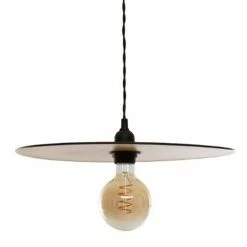 Tout neuf ⭐ Atmosphera Lampe Suspension en Métal "Lesa" 38cm Noir & Or 🥰