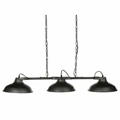 De gros 🔔 Lustre en métal 3 abats-jour Sorn Esprit Campagne - Atmosphera 👍