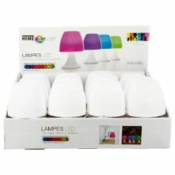 Meilleure affaire 🔥 Atmosphera Lampe à Poser LED "Ginal" 19cm Blanc 👏 -Atmosphera Soldes 3560239259251 3