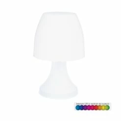 Promo 😉 Atmosphera Lampe blanche LED Dokk H27 ❤️ -Atmosphera Soldes 3560239261353 1