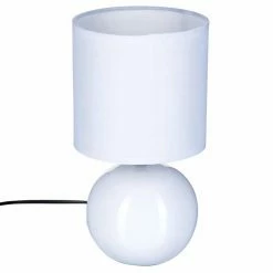 Tout neuf 🔔 Atmosphera Lampe en Céramique Pied Boule striée Vert Kaki H 24.5 cm 😍 -Atmosphera Soldes 3560239385264 1