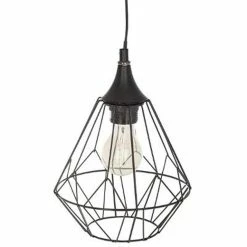 Budget 🌟 Atmosphera Lampe Suspension Métal "Design" 24cm Noir 🧨