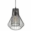 Meilleure affaire 🧨 Atmosphera Lampe Suspension Métal "Fils" 35cm Noir 😀