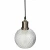 Coupon 🤩 Atmosphera Lampe Suspension Boule en Verre "Iris" 19cm Or 💯 -Atmosphera Soldes 3560239697336 1