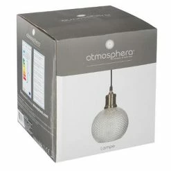 Coupon 🤩 Atmosphera Lampe Suspension Boule en Verre "Iris" 19cm Or 💯 -Atmosphera Soldes 3560239697336 4
