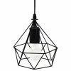 Budget 🔥 Atmosphera Lampe Suspension Métal "Fils" 22cm Noir ⭐