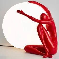 Meilleure affaire 🧨 Magneticland Lampe Sphère Sculpture Etreinte Rouge Collection INTERIOR 💯